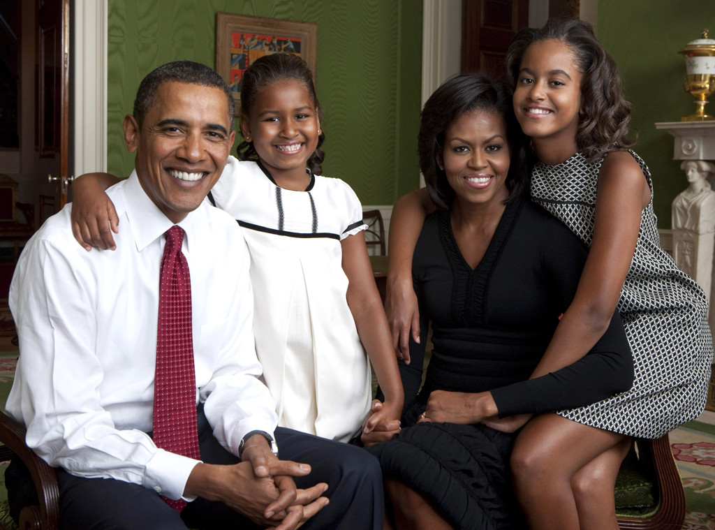 Barack Obama, Michelle Obama, Malia Obama, Sasha Obama Barack Obama, Michelle Obama, Malia Obama, Sasha Obama